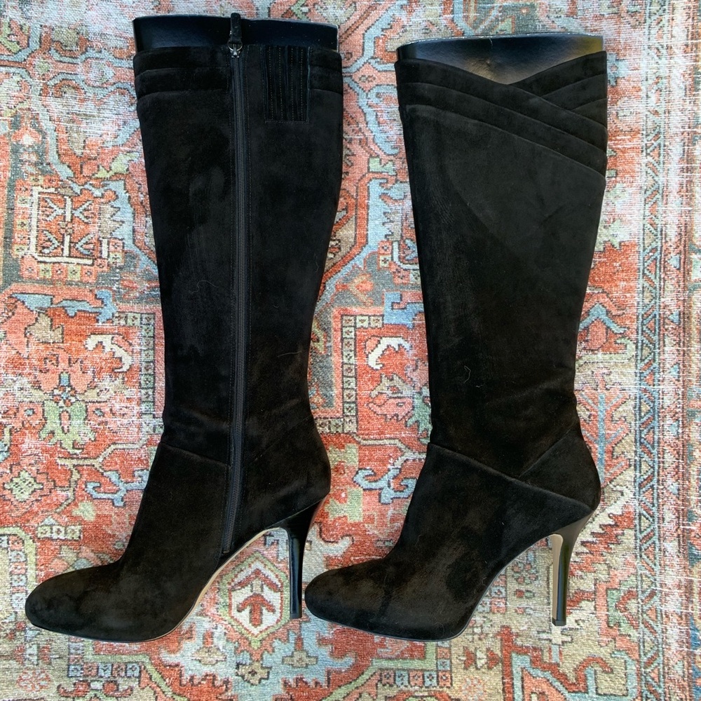 Via Spiga Josie Black Suede Boot - Picture 3 of 14